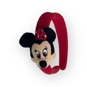 Walt Disney World Park ⦿ Official Minnie Mouse 3D Face Toddler Headband ⦿ Red ⦿